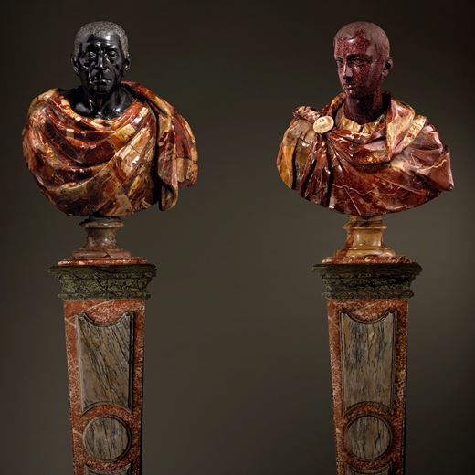 An Important Pair of Busts of Horace and Cicero 