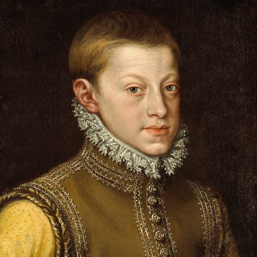 Portrait of Emperor Rudolph II, as a young man, aged approximately 14 or 15 years old, bust length 